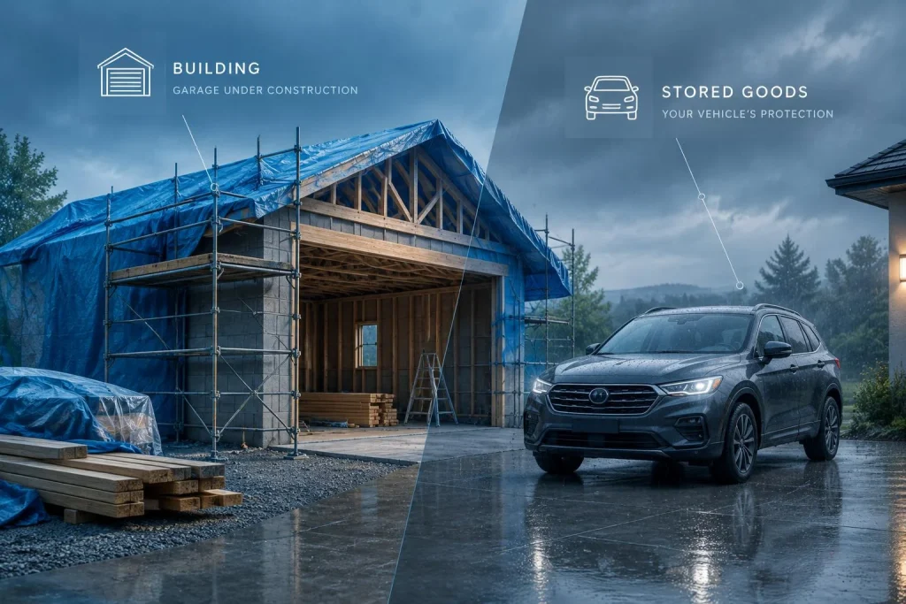 Construire un garage sans déclarer les bonnes garanties peut laisser votre véhicule sans protection