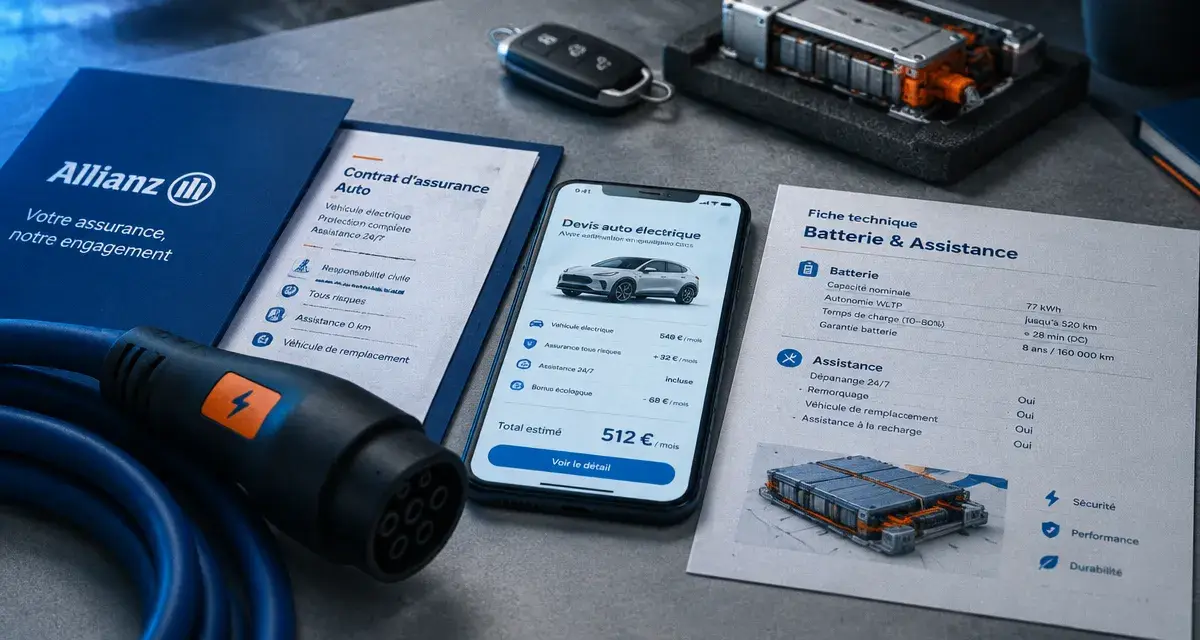 Assurance voiture électrique Allianz : batterie, recharge et assistance