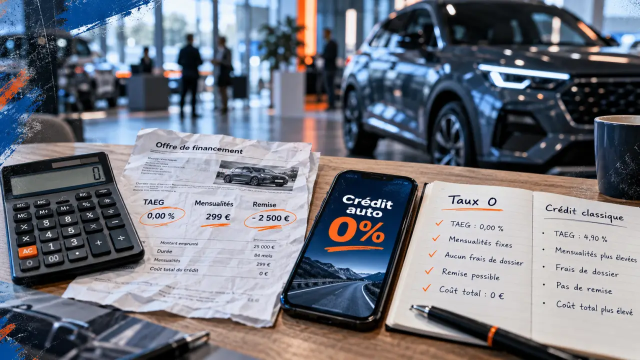 Crédit auto taux 0 Volkswagen 2026 : vérifier le coût total avant de signer
