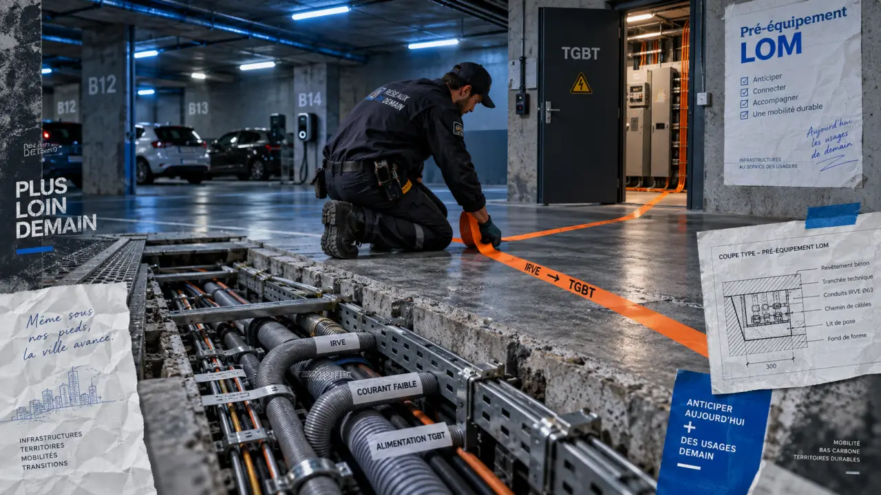 Loi LOM borne de recharge : seuil 10 places insuffisant, parking et pré-équipement